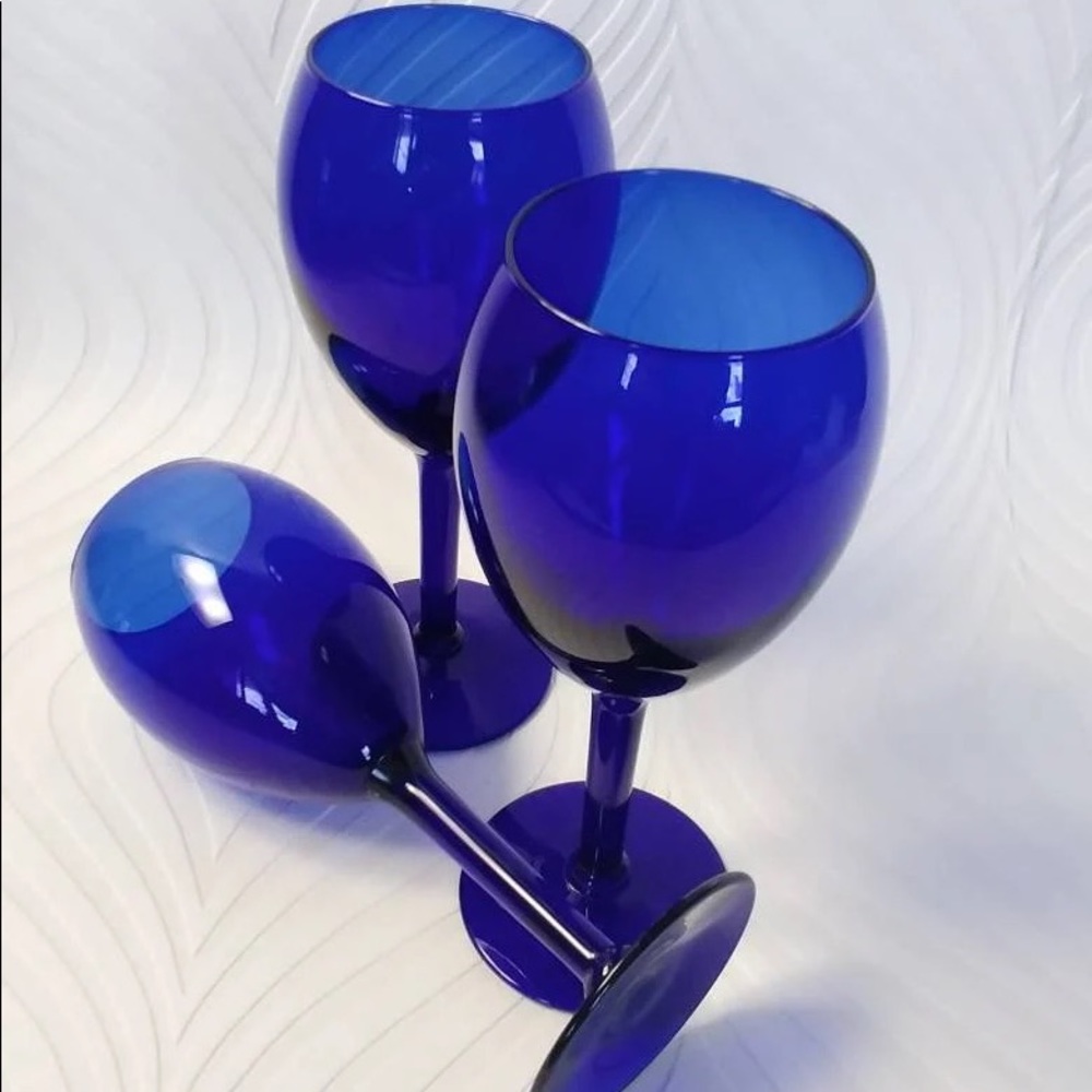 Cobalt Blue Wine Glasses | Set of 2